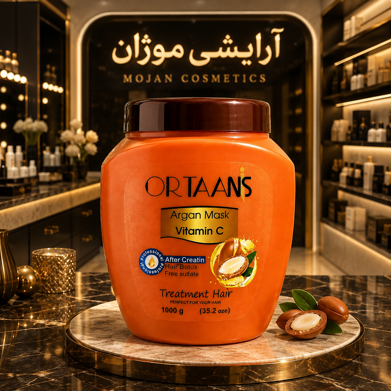 ماسک موی آرگان اورتانیس | ترمیمکننده، ضد وز و آبرسان مو