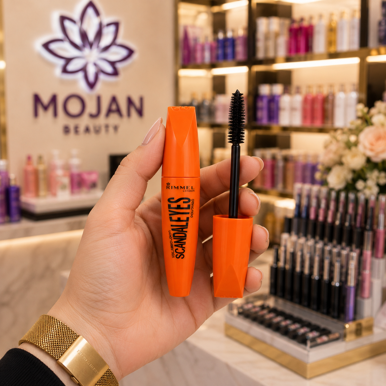ریمل حجم دهنده لندن نارنجی | مژههایی پرپشت، مشکی و بدون ریزش