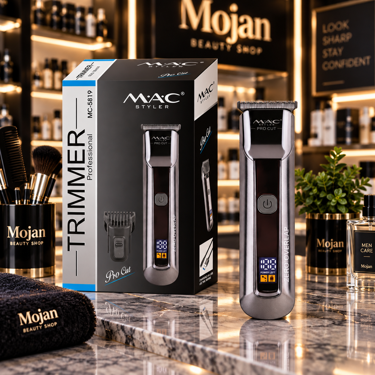 ماشین اصلاح مک استایلر مدل MC5819 | تیغه تیتانیوم، اصلاح دقیق و مناسب پیرایش مو