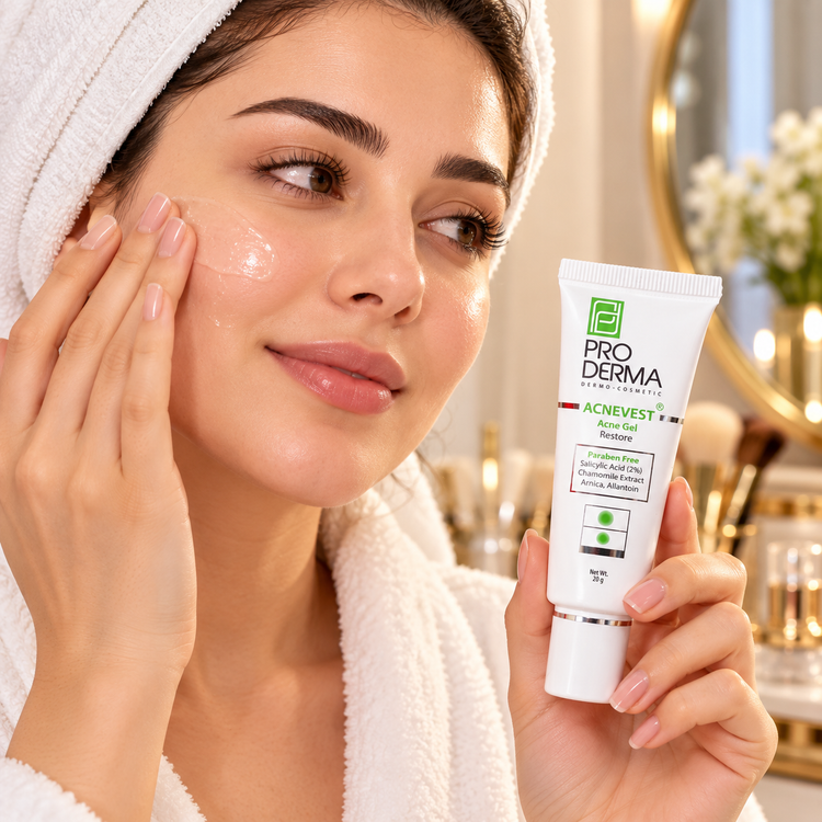 ژل ضد جوش اورژانسی پرودرما | کمک به کاهش جوشهای موضعی و التهاب پوست