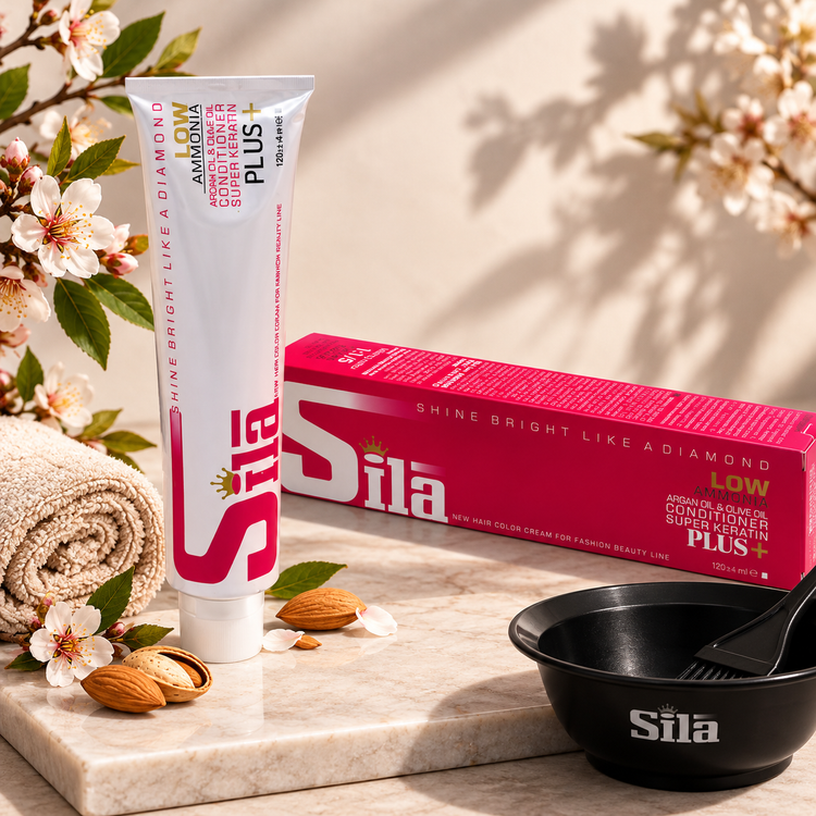 رنگ مو سیلا سری صندل | حاوی روغن بادام با تناژ ملایم و طبیعی